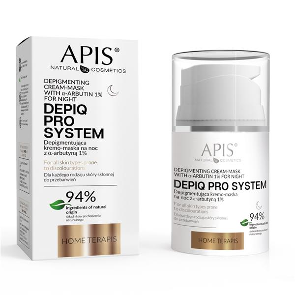 DEPIQ PRO SYSTEM, Nachtcreme-Maske gegen Pigmentflecken mit α-Arbutin 1 %, 50 ml