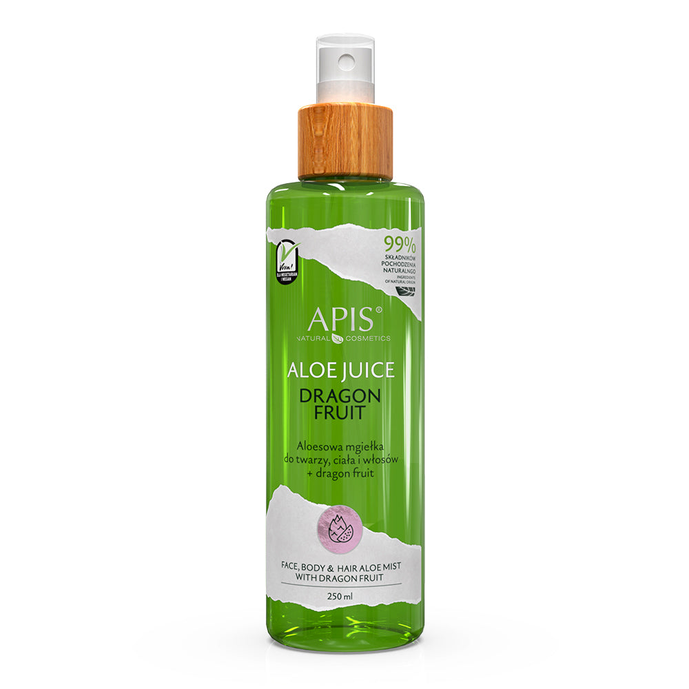 Aloe Vera Nebel Spray für Gesicht, Körper & Haare 250ml – APIS – Apis  Natural Cosmetics