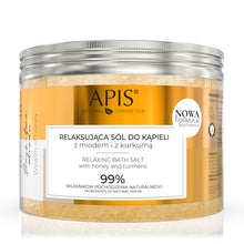Lade das Bild in den Galerie-Viewer, APIS WEALTH OF HONEY, Entspannendes Badesalz mit Honig und Kurkuma, 650g