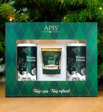 Lade das Bild in den Galerie-Viewer, APIS WINTER DREAM Geschenkset: Duschgel + Bodylotion + Kerze
