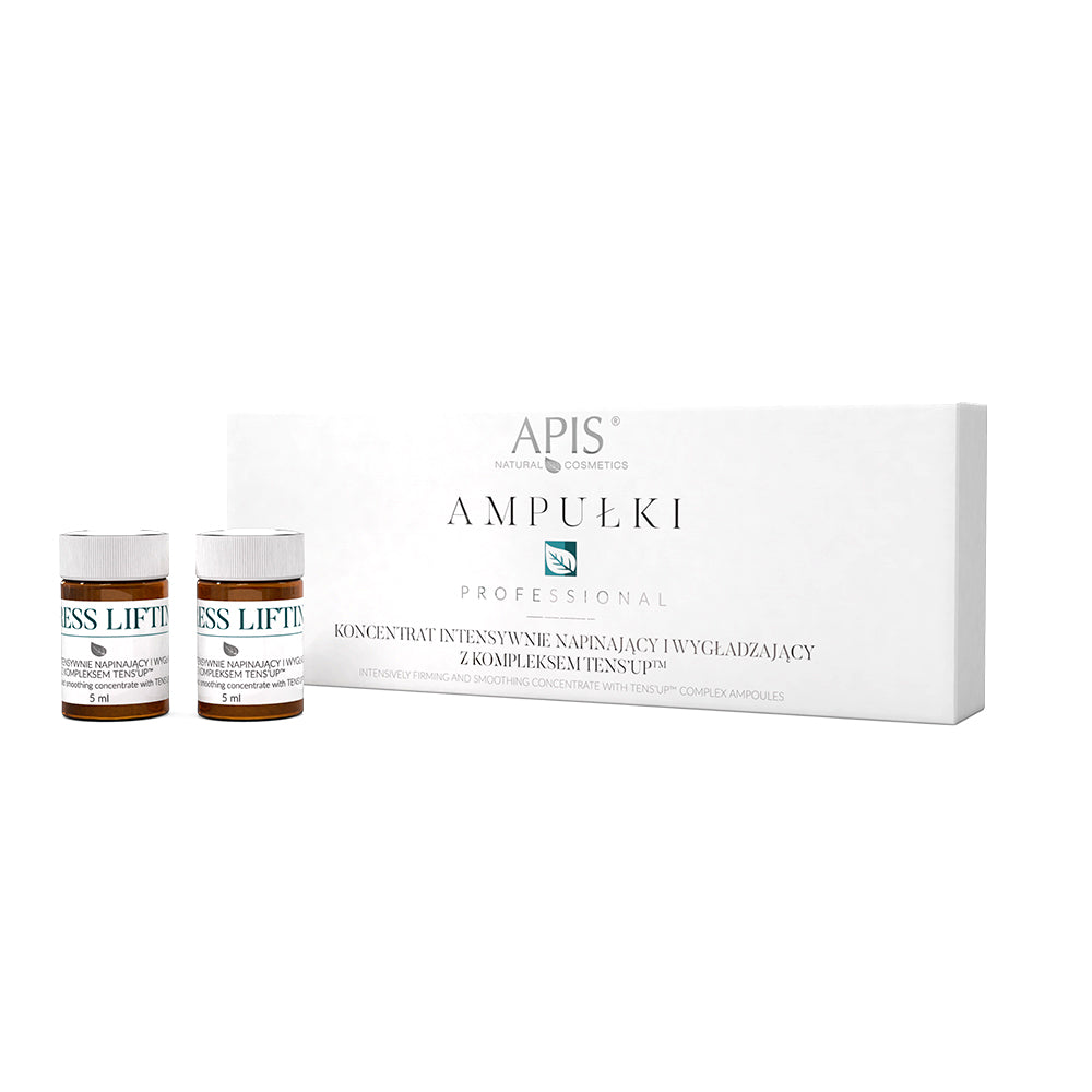 APIS EXPRESS LIFTING, Intensiv straffende und glättende Ampullen mit TENS’UP™-Komplex / 10 Stück x 3 ml