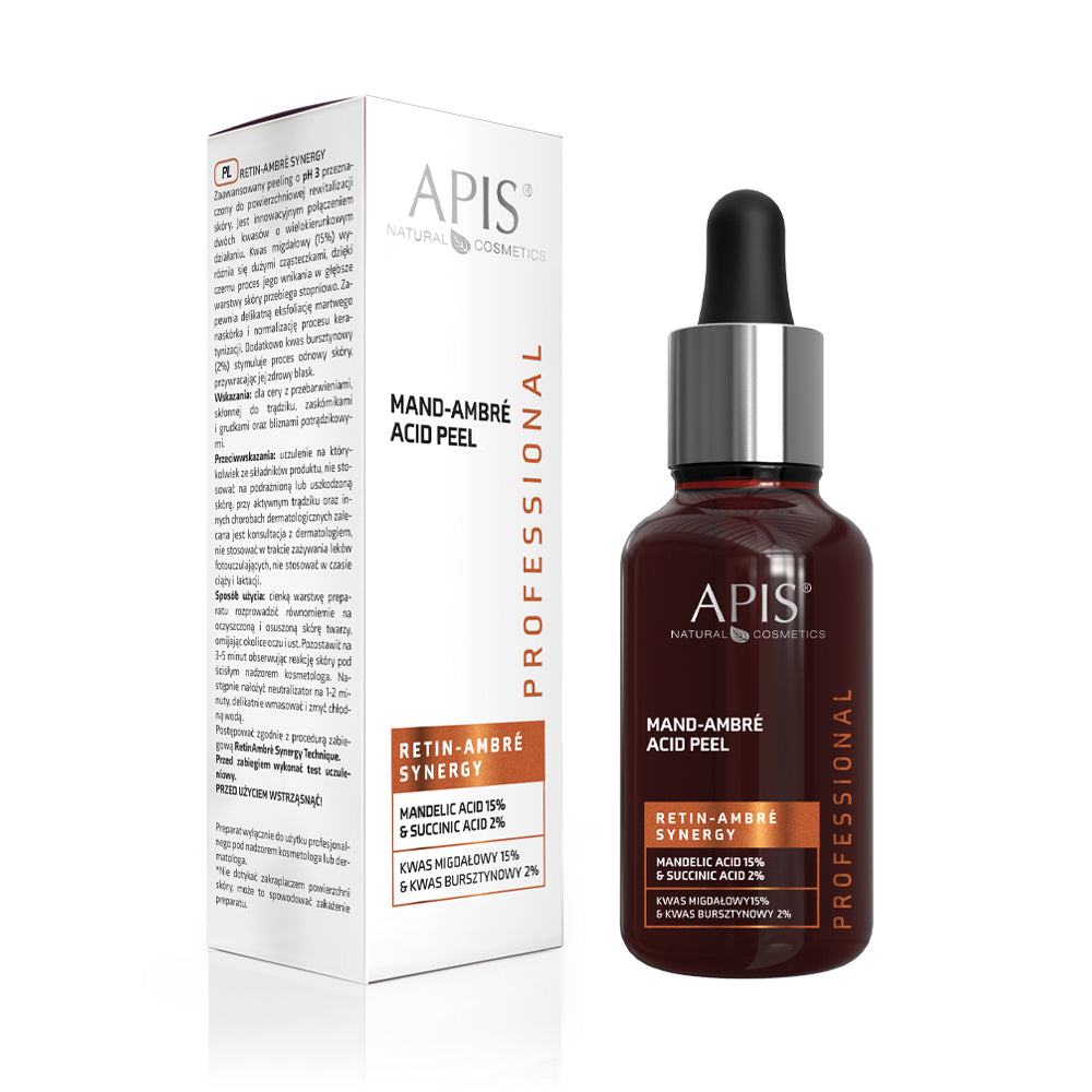 APIS RETIN-AMBRE SYNERGY Mand-Ambré-Säurepeeling Mandelsäure 15 % und Bernsteinsäure