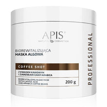 Lade das Bild in den Galerie-Viewer, APIS COFFEE SHOT Biorevitalisierende Algenmaske mit Kaffeesäure und Arabica-Kaffeebohnen, Anti - Aging,  200 g
