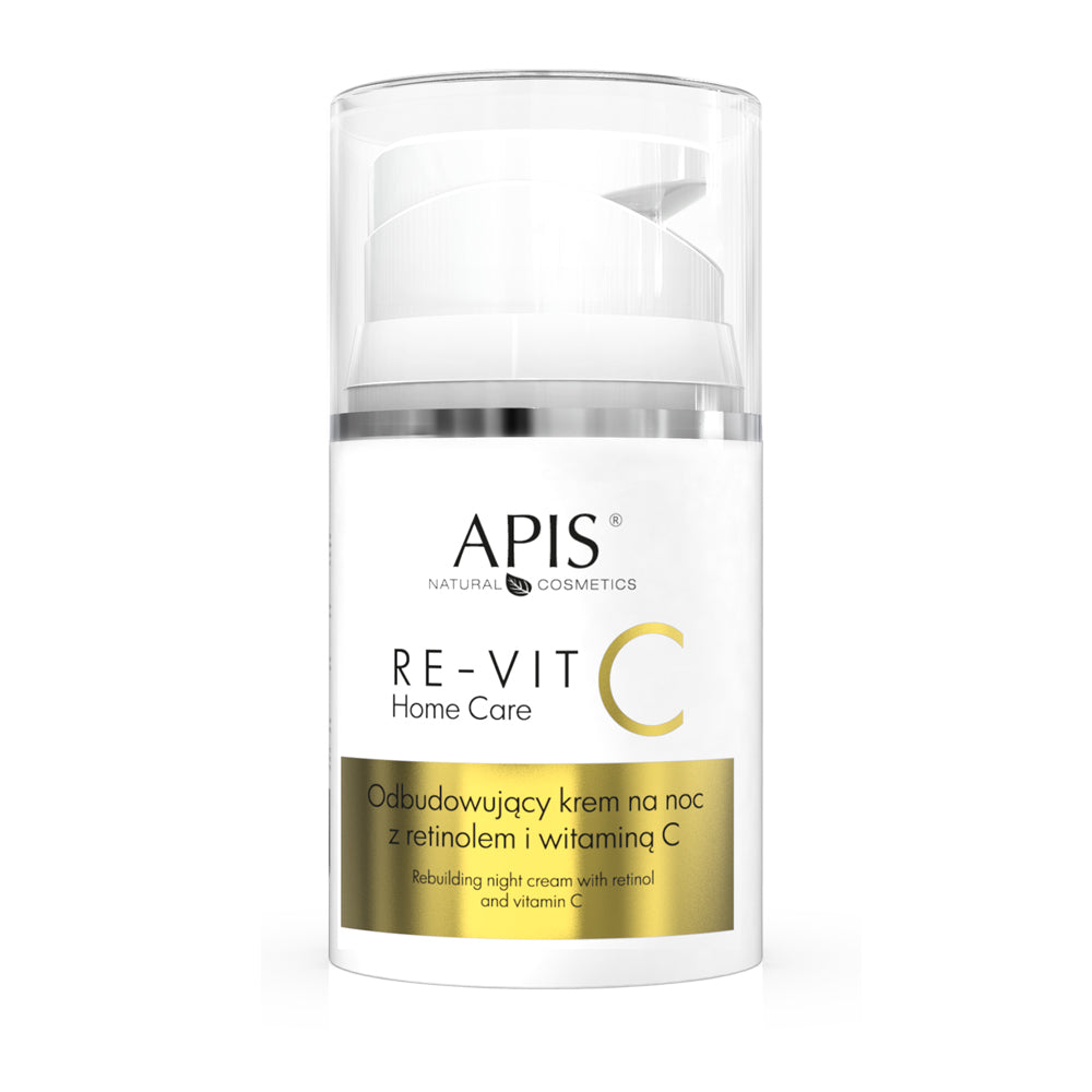 RE-VIT C, Hauterneuernde Nachtcreme mit Retinol und Vitamin C, Anti-Aging, 50ml